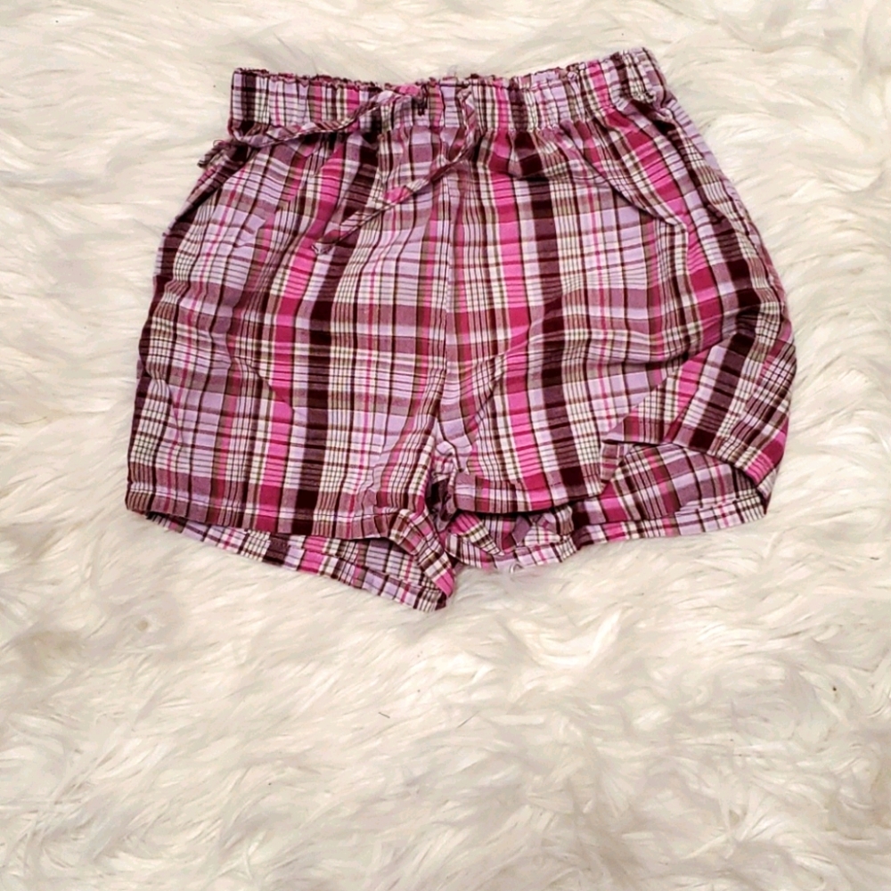 $LIKE NEW: OLD NAVY BABY GIRLS PLAID SUMMER SHORTS